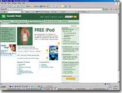 td Canada trust easy web, bank, online banking, chequing account, saving account