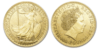 Gold Britannia - 1 oz. &pound;100 Face Value, Bullion coin